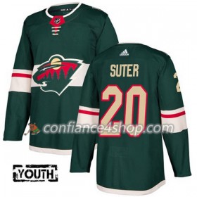 Adidas Maillot de Hockey Minnesota Wild Ryan Suter 20 2017-2018 Vert Authentic - Enfant